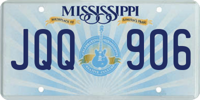 MS license plate JQQ906