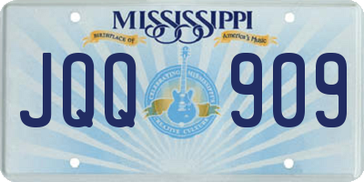 MS license plate JQQ909