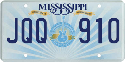 MS license plate JQQ910