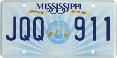 MS license plate JQQ911