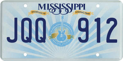 MS license plate JQQ912