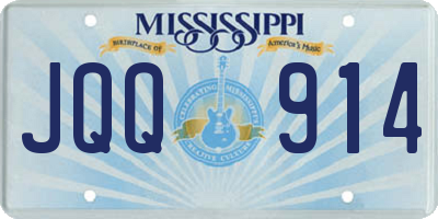 MS license plate JQQ914