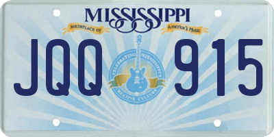 MS license plate JQQ915