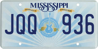 MS license plate JQQ936