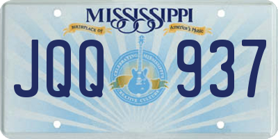MS license plate JQQ937