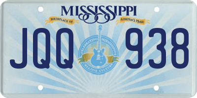 MS license plate JQQ938