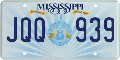 MS license plate JQQ939