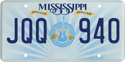 MS license plate JQQ940