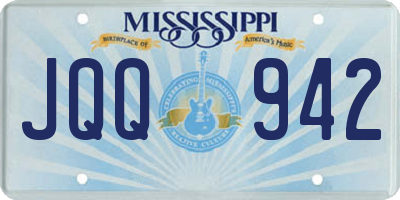 MS license plate JQQ942