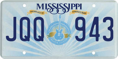 MS license plate JQQ943