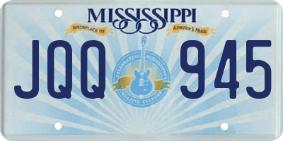 MS license plate JQQ945