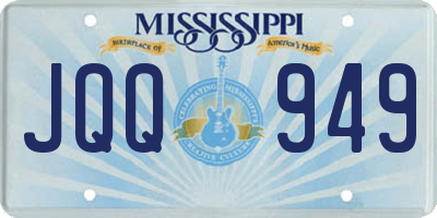 MS license plate JQQ949