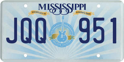 MS license plate JQQ951