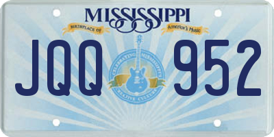 MS license plate JQQ952