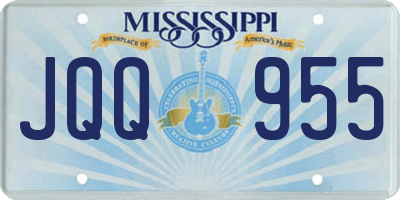 MS license plate JQQ955