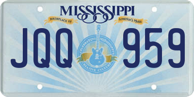 MS license plate JQQ959