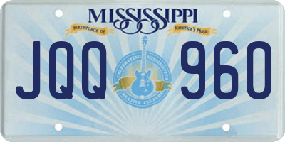 MS license plate JQQ960