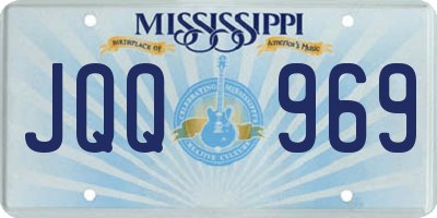 MS license plate JQQ969