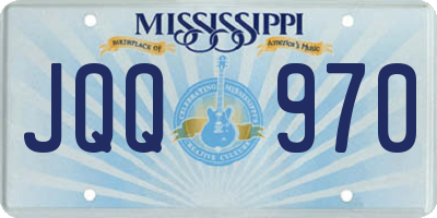 MS license plate JQQ970