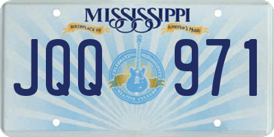 MS license plate JQQ971