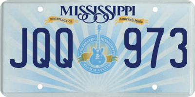MS license plate JQQ973