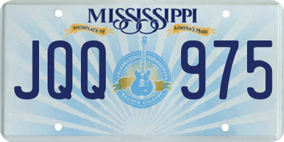 MS license plate JQQ975