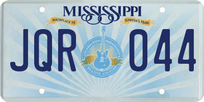 MS license plate JQR044