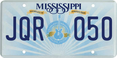 MS license plate JQR050