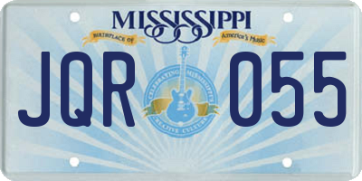 MS license plate JQR055