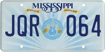 MS license plate JQR064