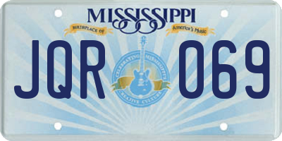 MS license plate JQR069