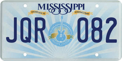 MS license plate JQR082