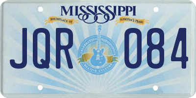 MS license plate JQR084
