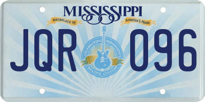 MS license plate JQR096