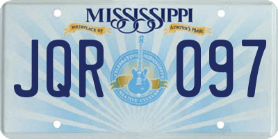 MS license plate JQR097