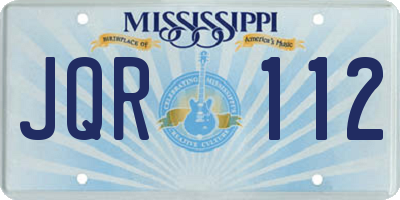 MS license plate JQR112