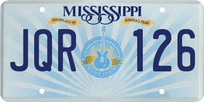 MS license plate JQR126