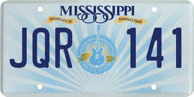 MS license plate JQR141