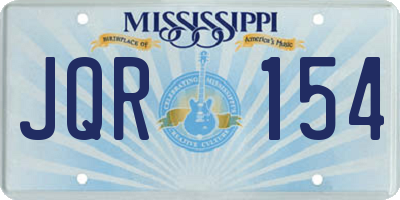 MS license plate JQR154