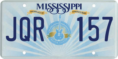 MS license plate JQR157