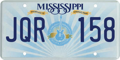 MS license plate JQR158