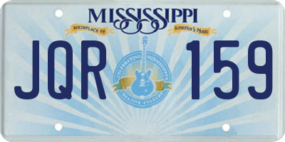 MS license plate JQR159