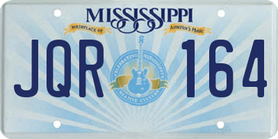 MS license plate JQR164