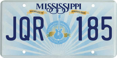 MS license plate JQR185