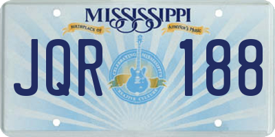 MS license plate JQR188