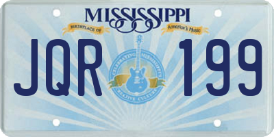 MS license plate JQR199
