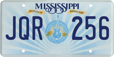 MS license plate JQR256