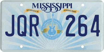 MS license plate JQR264