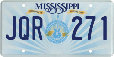 MS license plate JQR271