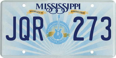 MS license plate JQR273